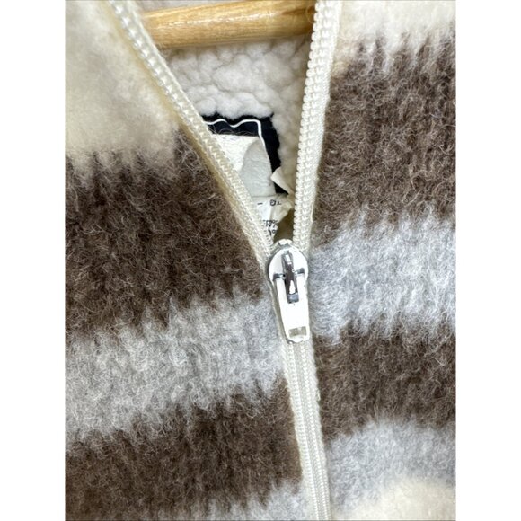 Vintage Myrna 70s Woman L Hippie Boho Jacket Sherpa Lined Nordic - Picture 4 of 9